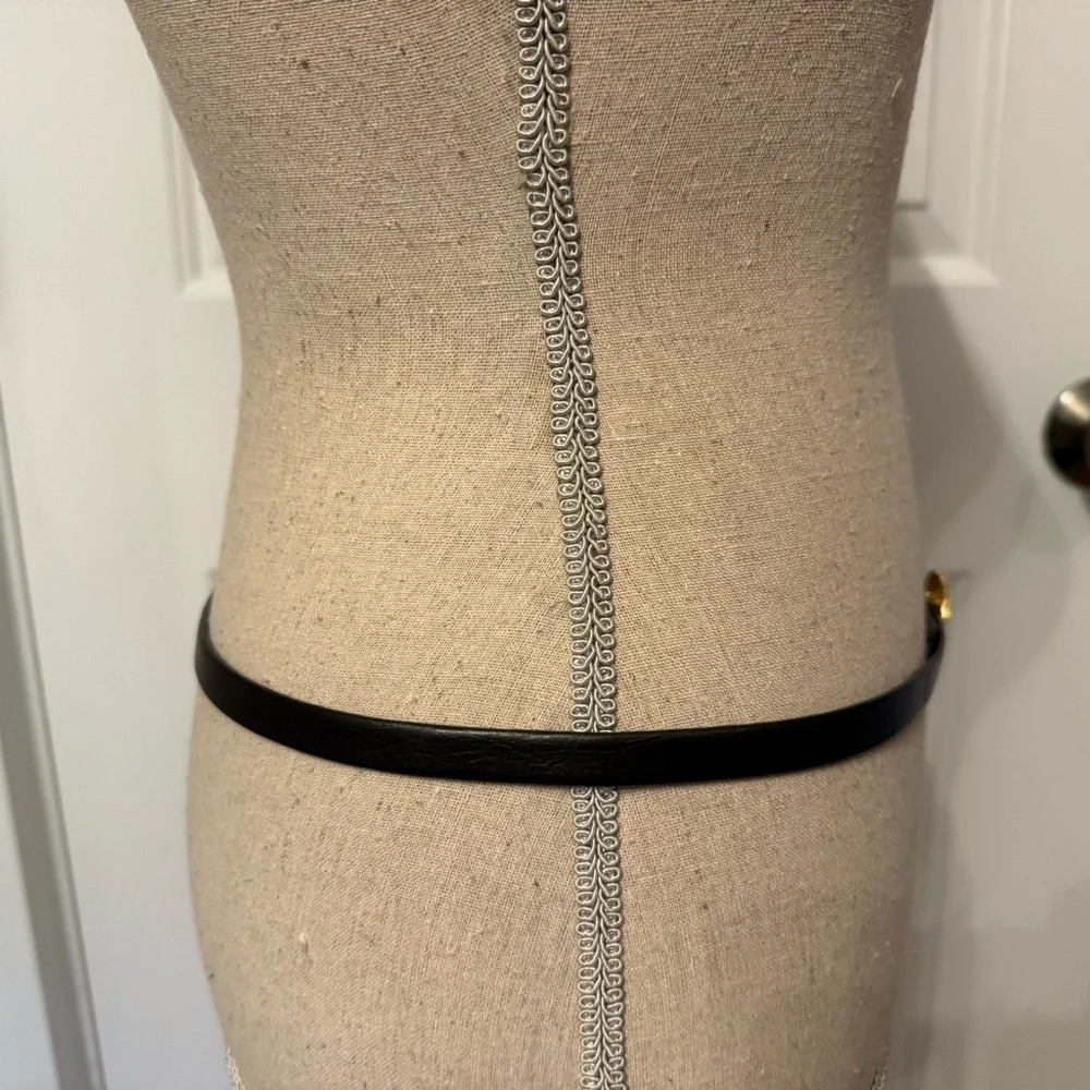 Dotty Smith leather gold belt